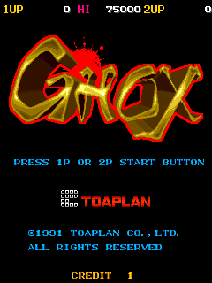 Ghox (spinner) Title Screen